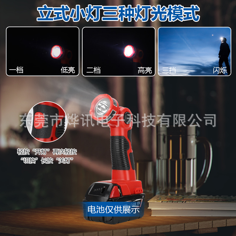 The MWQ hand-held lamp is suitable for the Mivochi 14.4-18V lithium battery power tool charger lighting LED lamp Application Scenario