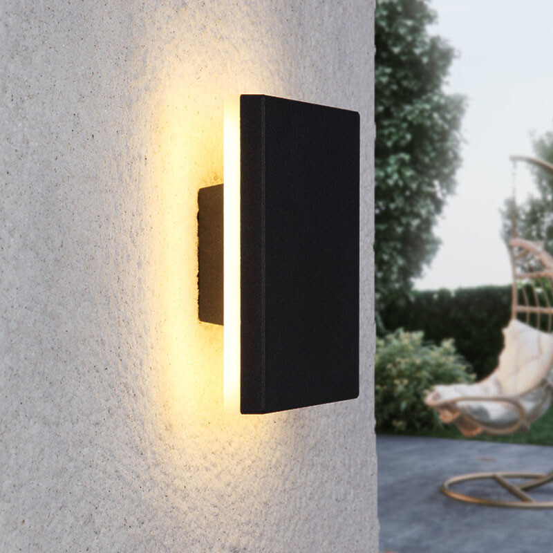 led decorative wall lamps, outdoor waterproof background, exterior wall courtyard wall lamps, simple and modern outdoor balcony lamps, creative walls Application Scenario