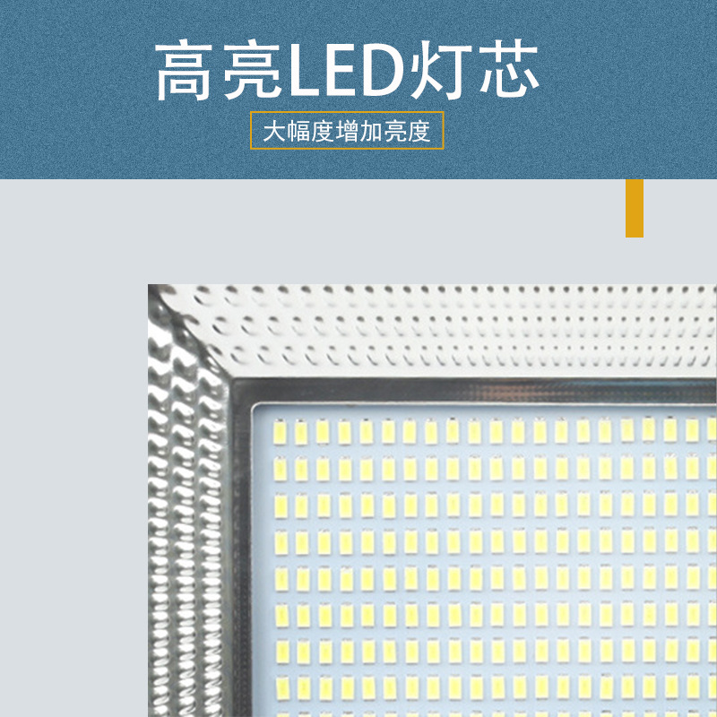 led floodlights, outdoor low-voltage surface mount floodlights, waterproof high-power lighting lamps, square ultra-thin floodlights Specification drawing