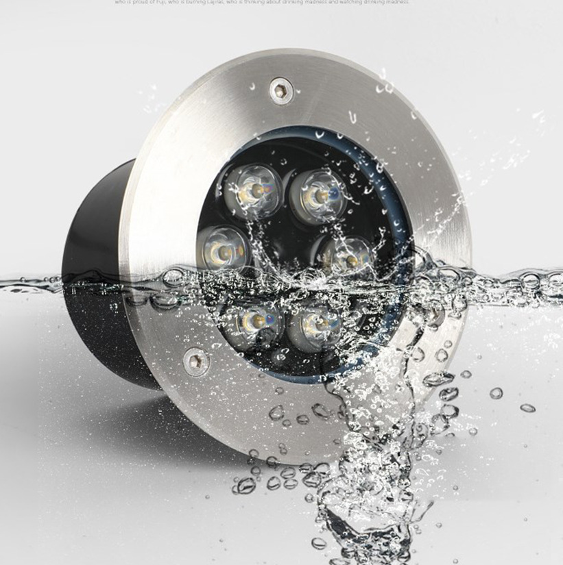 LED embedded outdoor buried light, waterproof tree lighting, 304 stainless steel buried light, circular square buried light Application Scenario