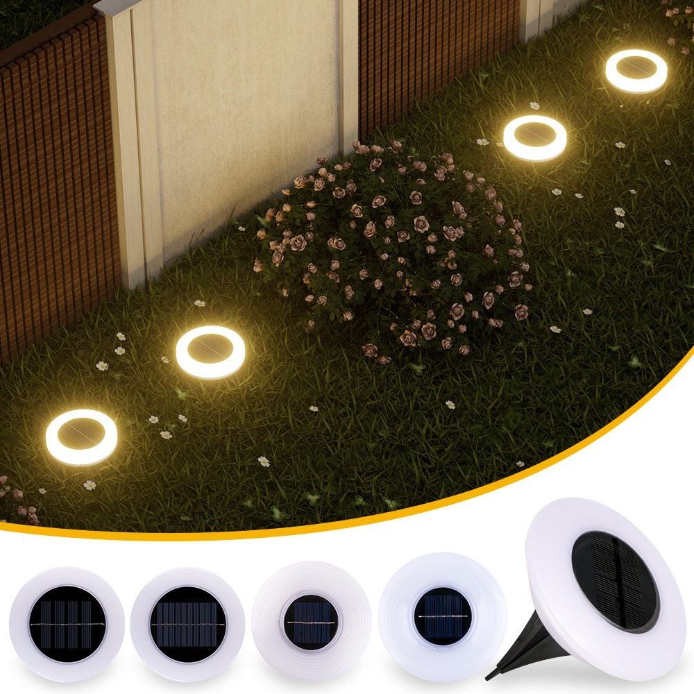 Solar ground lights, outdoor courtyard lawn lights, ground plug LED night lights, landscape lights, waterproof ground lights, cross-border Specification drawing