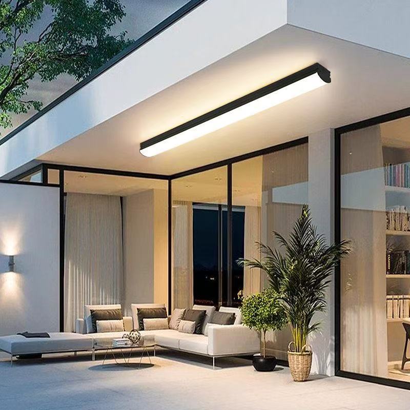 Long strip wall lamps, corridor lamps, outdoor waterproof, bedroom, living room, aluminum materials, sunroom wall lamps, entrance hall, balcony, terrace full figure