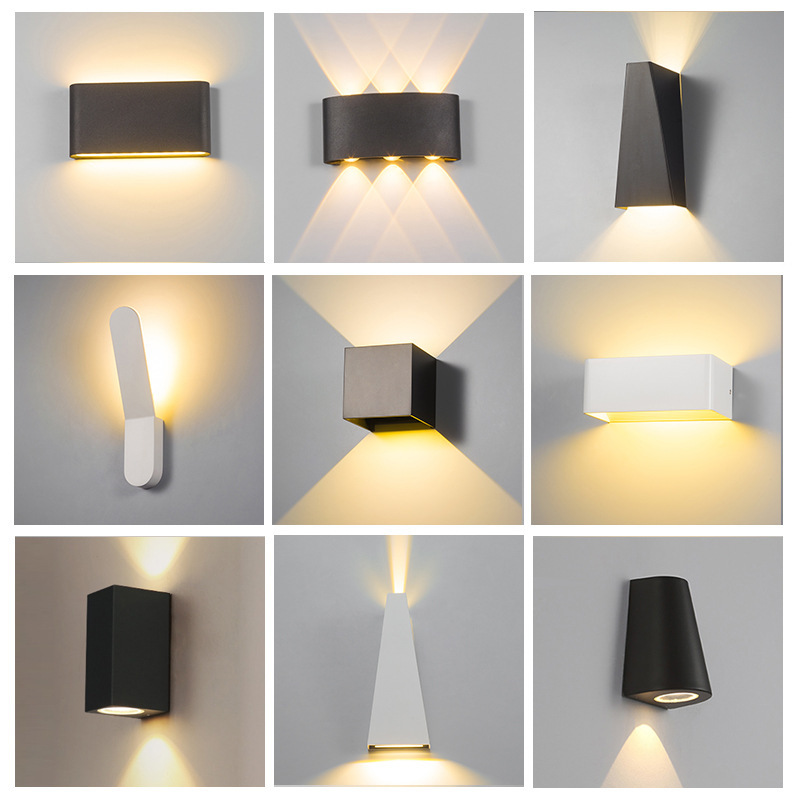 LED outdoor wall lamps, waterproof sensor lamps, storefront lamps, balcony lamps, courtyard exterior wall lamps, courtyard terrace outdoor wall lamps details Picture