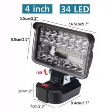 Portable rechargeable lithium battery lighting for camping with LED lighting projection Application Scenario