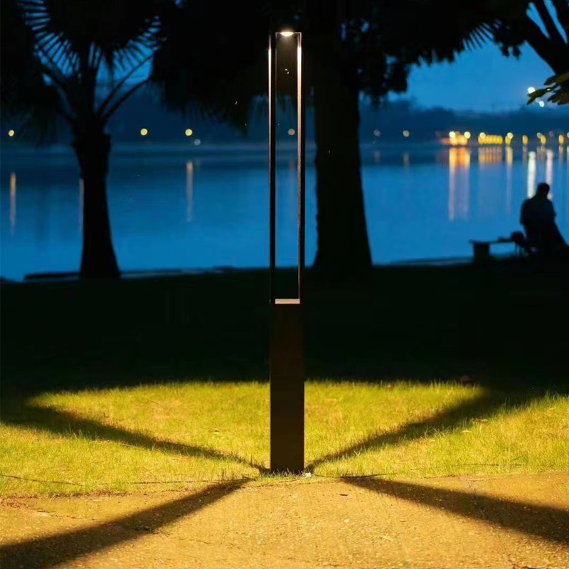 Wholesale outdoor square, community park, shopping mall, villa waterproof LED landscape lights 3-meter 30W four-column square lights from the manufacturer details Picture