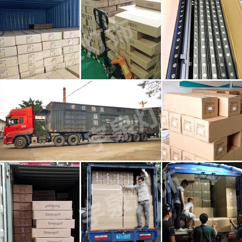 Factory wholesale outdoor wall-washing lights, waterproof bridge lighting project lights, RGB dimming building contour wall-washing lights Specification drawing