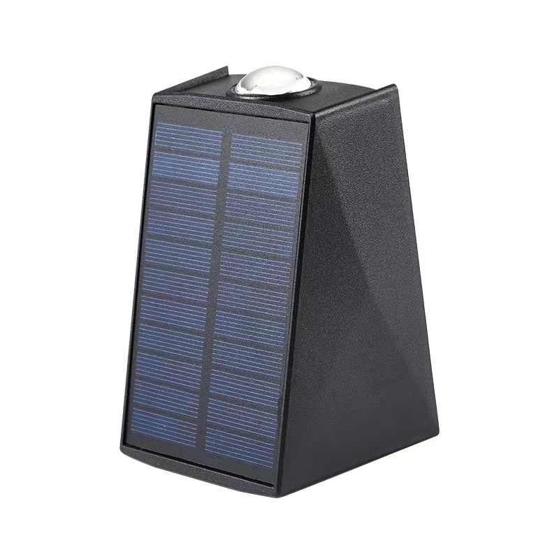 Solar-powered outdoor wall lamps, courtyard landscape decorative lamps, villa balcony, garden, fence, outdoor waterproof wall-washing lamps Item Picture