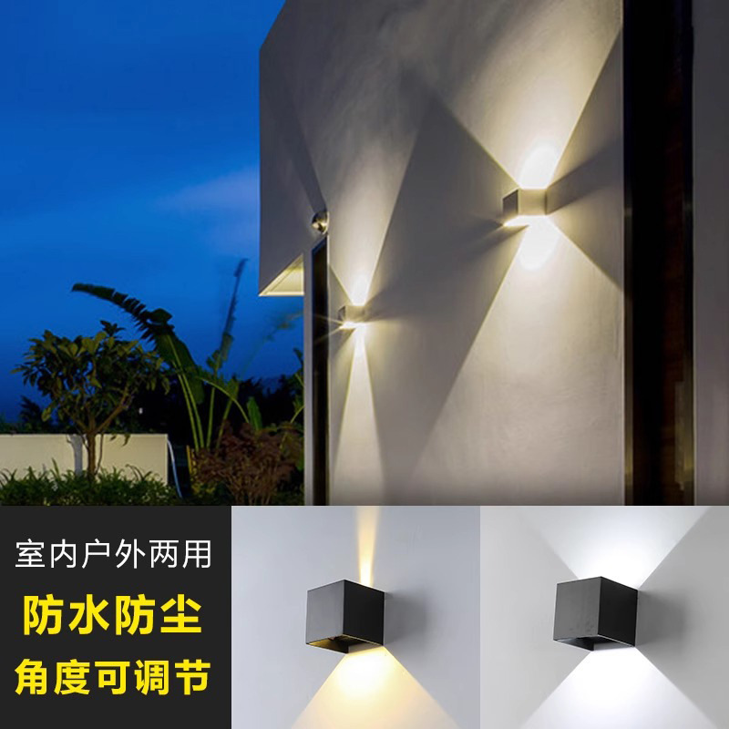Outdoor wall lamps, waterproof, simple and modern background walls, TV walls, corridor passageways, staircase lights, creative hotel wall lights Specification drawing