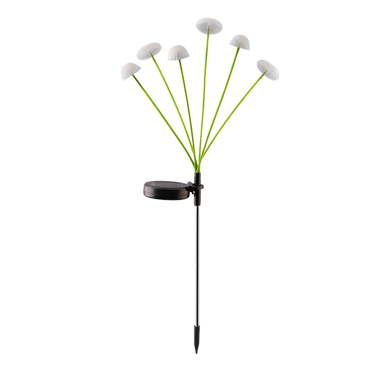 Solar-powered jellyfish lights, outdoor courtyard landscape fiber optic ambient lights, garden balcony decoration, mushroom field insert lawn lights Item Picture