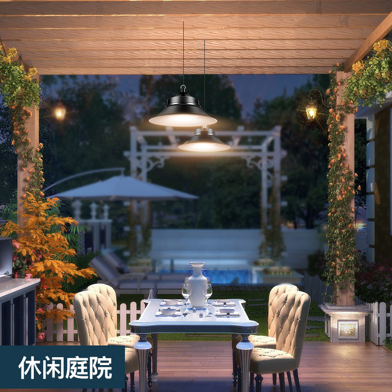 Solar chandelier, outdoor waterproof garden lamp, home garden villa ultra-bright indoor lighting, outdoor led street lamp Specification drawing