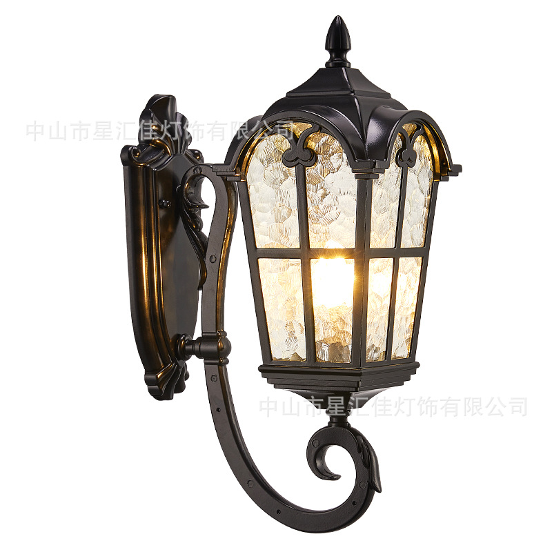 Outdoor wall lamps, waterproof outdoor courtyard, European retro style balcony garden, villa entrance wall, American exterior wall lamps Item Picture
