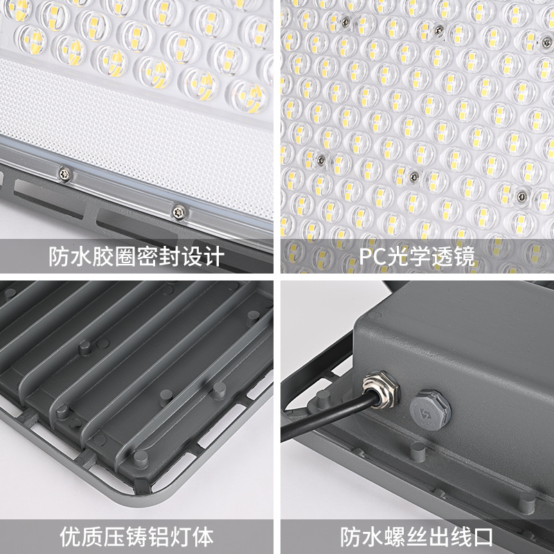 Cross-border new type of municipal power floodlight, outdoor lens, courtyard construction site floodlight, high-lumen LED floodlight Application Scenario