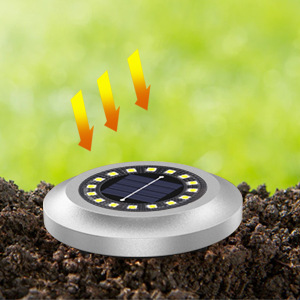 Solar disc ground lights, European and American courtyard decorative lights, cross-border outdoor lawn and garden ground corner lights full figure