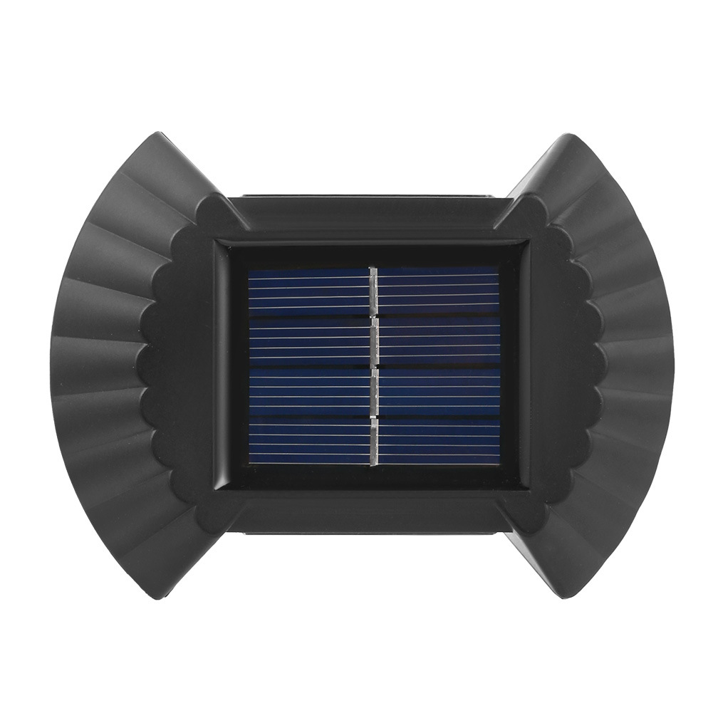 Solar wall lamps, outdoor courtyard landscape, garden atmosphere, wall decoration, balcony, terrace, up and down luminous wall-washing lamps Item Picture