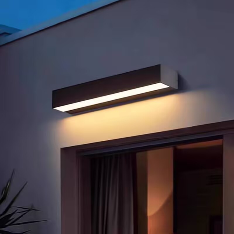 Outdoor long strip waterproof wall lamps, exterior wall lamps, homestay fences, balconies, terraces, advertisements, shop signs, and house numbers details Picture