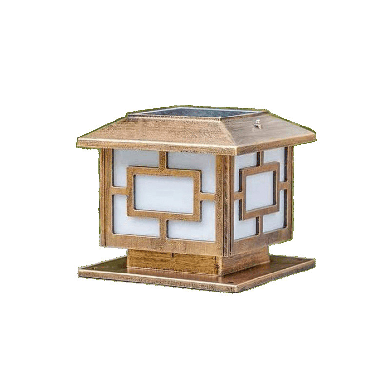 Solar column head lamps, villa outdoor waterproof fence lamps, courtyard lamps, new solar lamps for home gardens, and gates Item Picture