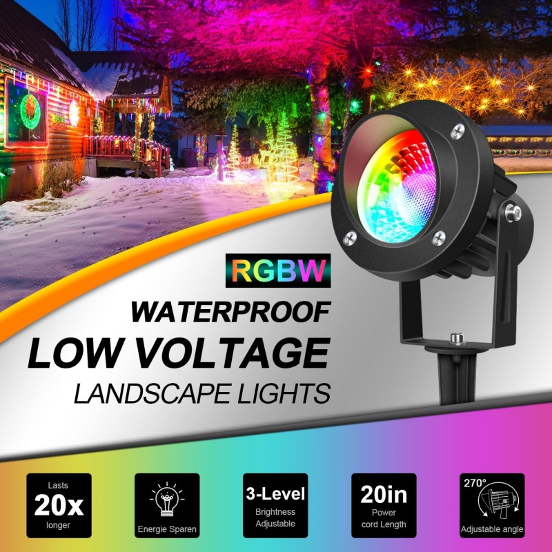 10W RGB ground socket light, seven-color remote control floodlight, outdoor waterproof landscape spotlight, RGB lawn light Specification drawing