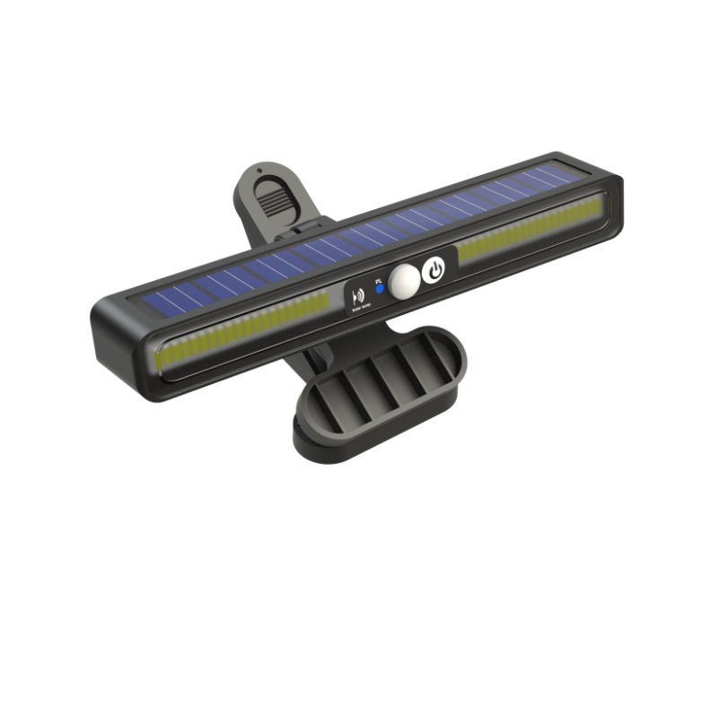 New solar-powered clip lamp for courtyard and garden waterproof outdoor lighting, solar-powered human-sensing waterproof wall lamp Item Picture