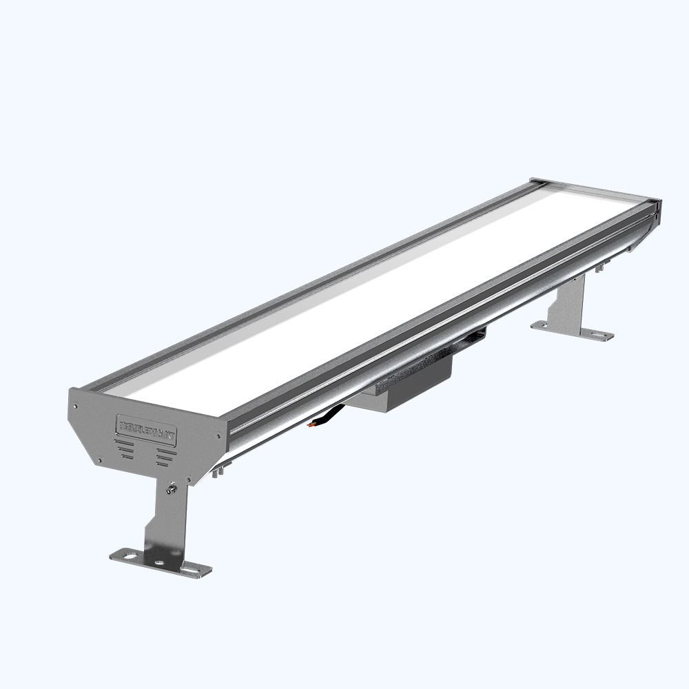 Tunnel flat panel light, urban sunken tunnel, subway, expressway 100W 14-watt long strip diffuse reflection tunnel light full figure