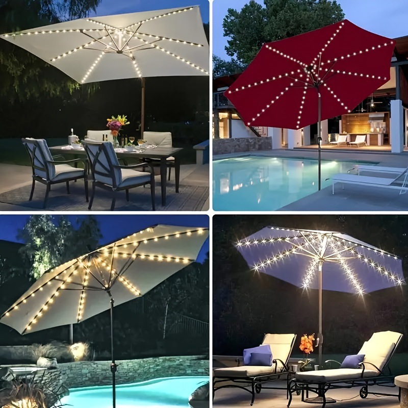 1 PC, 104 LED Patio Lights, Brightness Adjustable, Timed Item Picture