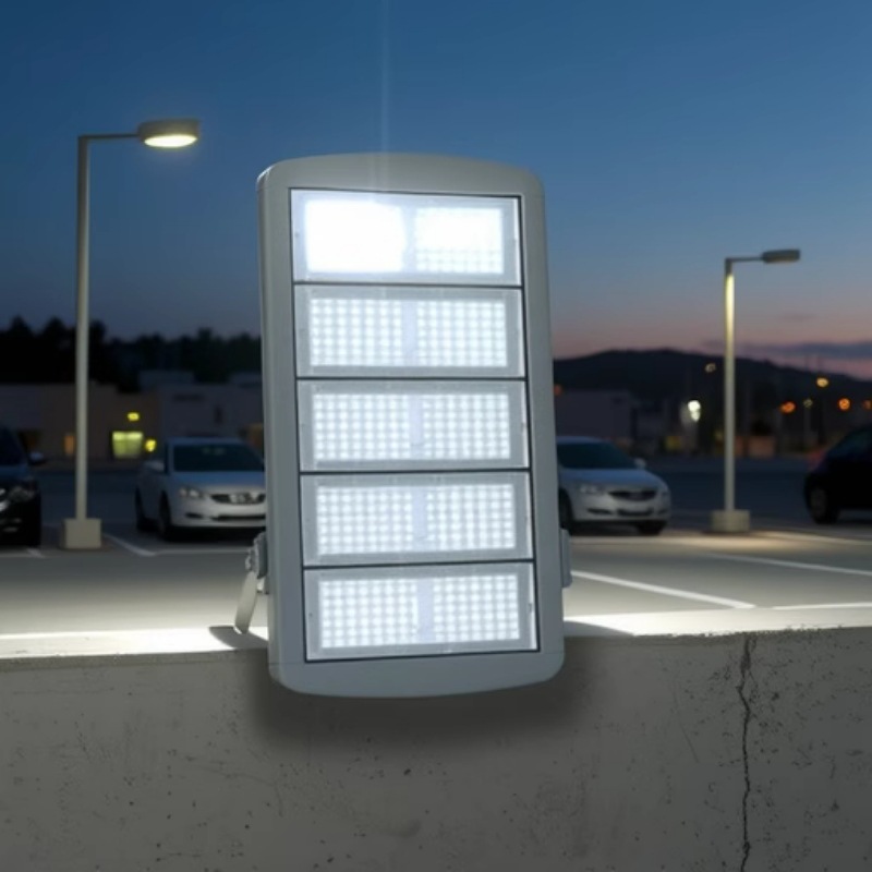 LED module tunnel lights 400W and 200W, outdoor waterproof high-power floodlights for sports fields, highways and docks Application Scenario