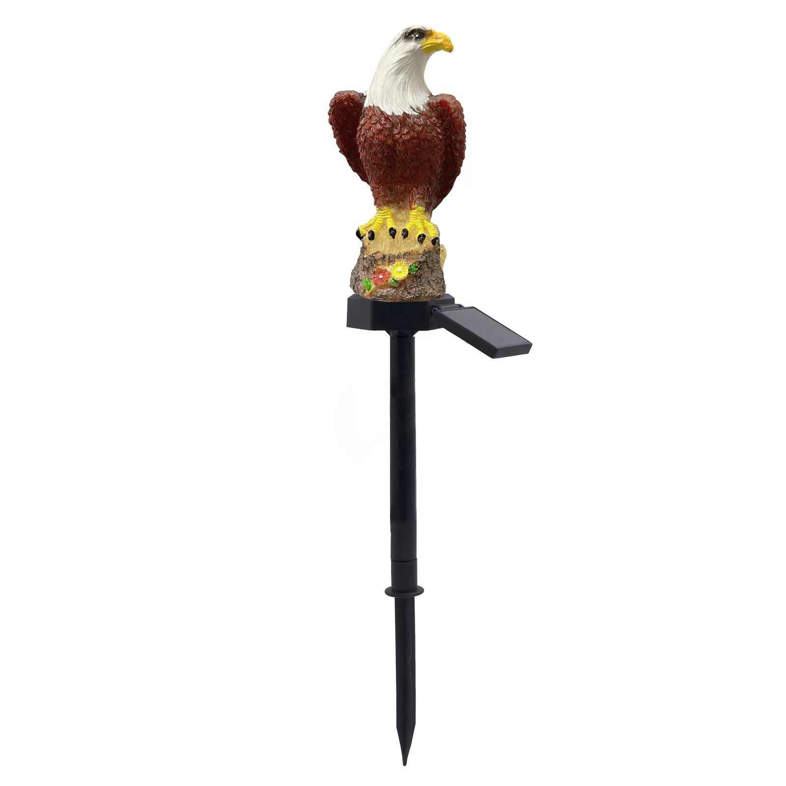 Amazon solar resin Eagle Owl LED garden ground plug light Outdoor Courtyard lawn landscape light Item Picture