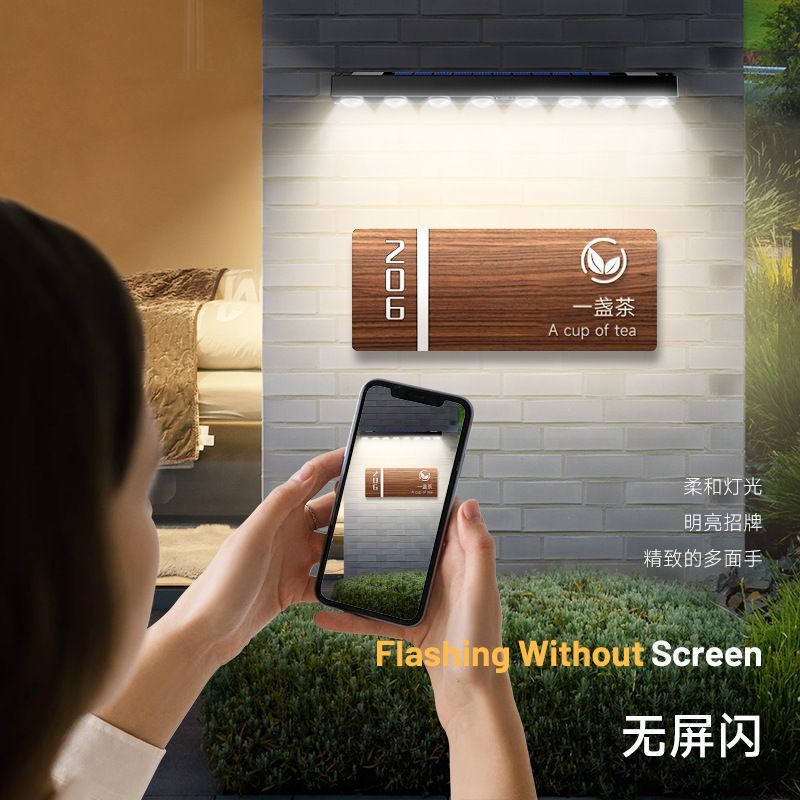 Solar-powered garden wall-washing outdoor wall lamps, waterproof courtyard fence atmosphere Application Scenario