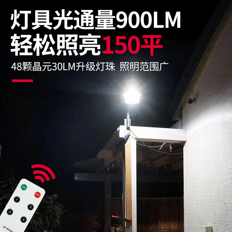 Solar-powered courtyard garden outdoor lamp, integrated wall lamp, waterproof, adjustable, ultra-bright human body sensor lighting street lamp details Picture