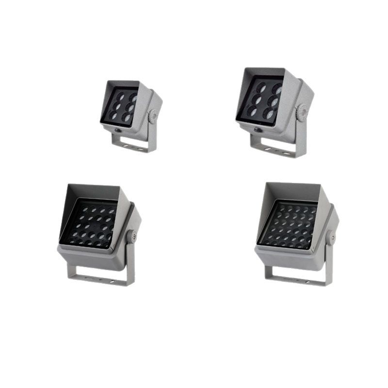 Outdoor spotlights 48wrgb seven-color floodlights square 36w waterproof villa night view garden exterior wall tree lighting lights Item Picture