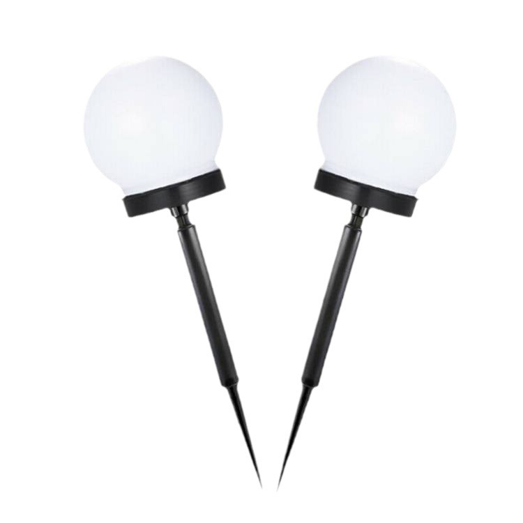 Cross-border e-commerce courtyard decorative landscape light, 10cm round ball light, outdoor lawn light, ground-mounted solar bulb light Item Picture