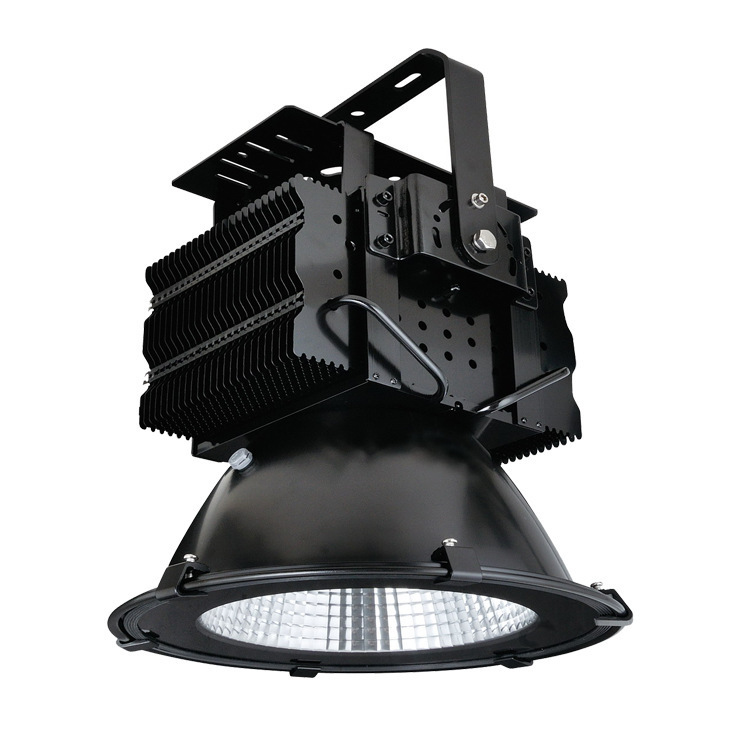 Copper tube construction site lighting searchlights, outdoor waterproof tower crane lights, 300W-2000W sports field high-altitude drop spotlights Specification drawing
