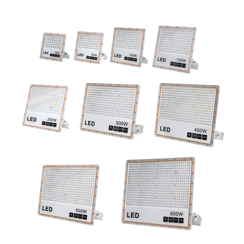 New led thin floodlight 500W600W high-brightness white Fumei outdoor waterproof advertising light tunnel projection light Item Picture
