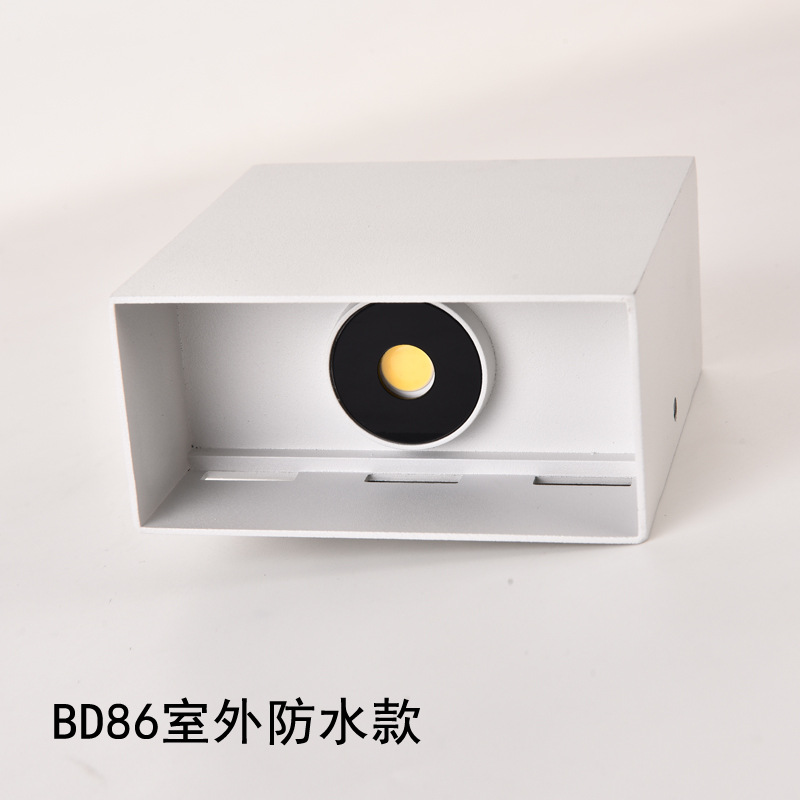 6W, 12w aluminum outdoor LED wall lamps, waterproof wall lamps, indoor corridor lights, white and black, BD74, BD86 Application Scenario