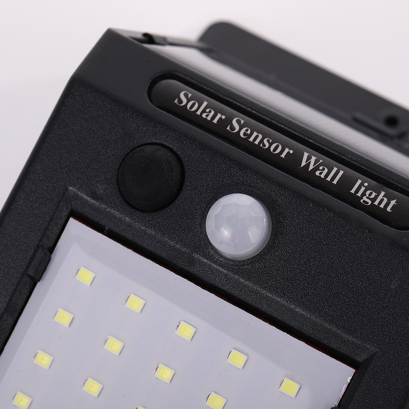 Human body sensor solar wall lamps, garden wall lamps, sun protection outdoor lighting lamps, staircase lamps, street lamps details Picture
