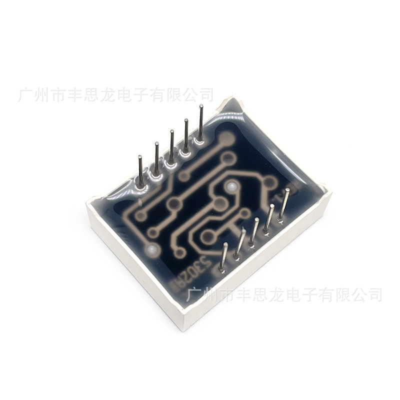 The manufacturer supplies 0.5-inch 188 digital tubes, 5302 red light co-cathode co-cathode electric push-cut digital display digital tubes Specification drawing