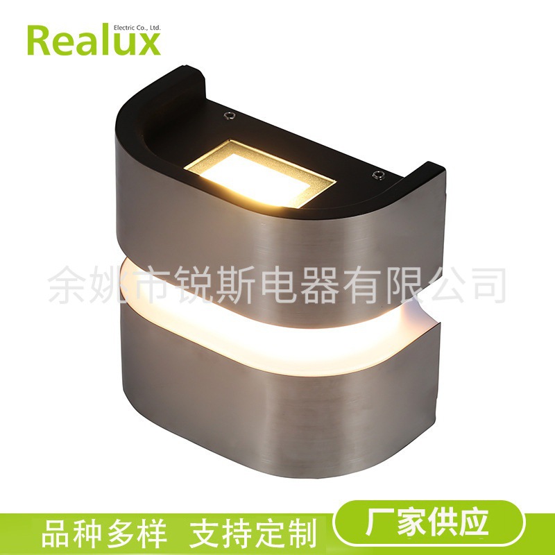 The manufacturer supplies aluminum villa led veneer wall lamps and simple outdoor hotel glass courtyard wall lamps details Picture