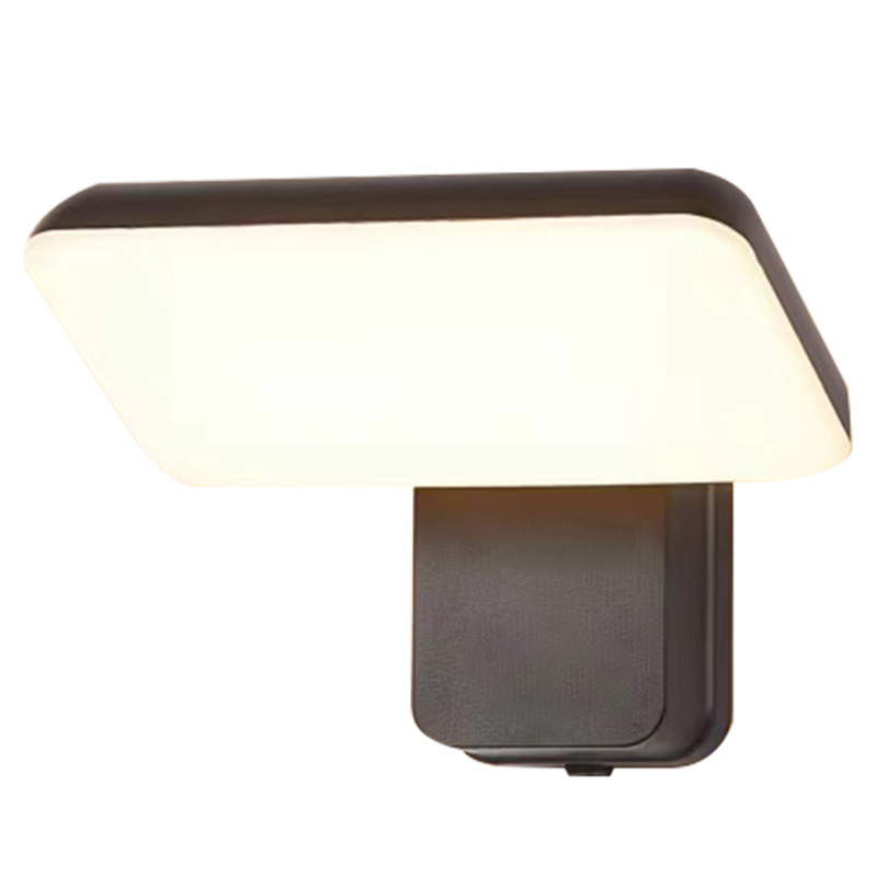Outdoor waterproof wall lamp, rotatable adjustable light, human body sensor light, modern and simple balcony entrance door header, staircase light Item Picture