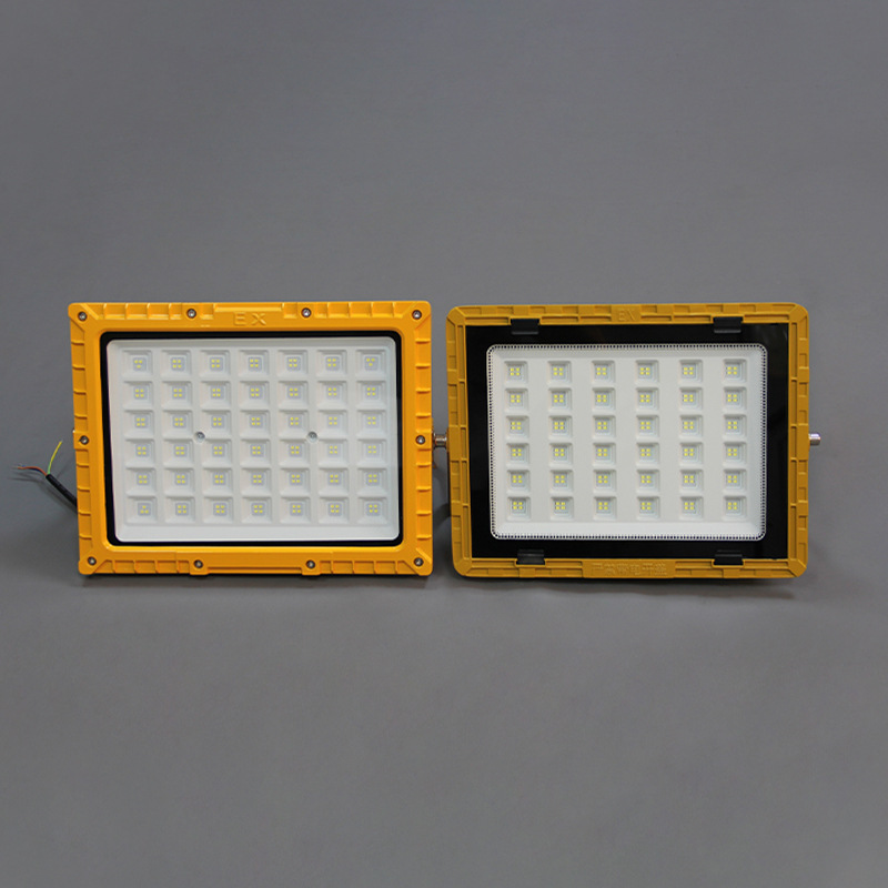 led square explosion-proof lamps for gas stations, warehouses, waterproof, explosion-proof, maintenance-free 100W, 200W, 300W high-brightness floodlights details Picture