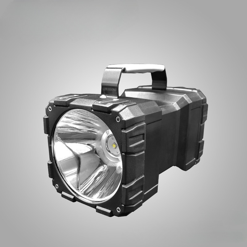 Multi-functional outdoor camping searchlight, household flashlight, emergency power failure, waterproof and lightning-proof LED surface mount dual-head Specification drawing