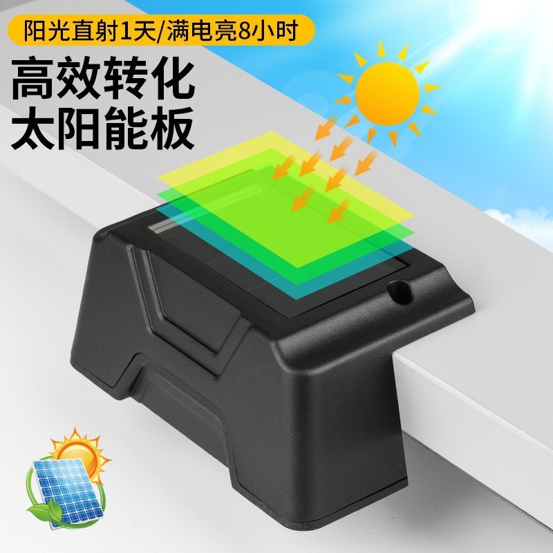 Solar-powered step lights, garden decoration, fence, staircase lights, villa wall lights, household step lights, outdoor courtyard lights Specification drawing