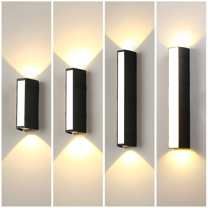 2024 New outdoor wall lamp, waterproof, courtyard, main entrance, balcony, exterior wall lamp, top and bottom lighting, creative double-head wall lamp Application Scenario