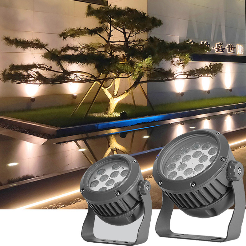 Exterior wall LED outdoor waterproof floodlights, courtyard villa lighting, square garden greening landscape projection tree lights full figure