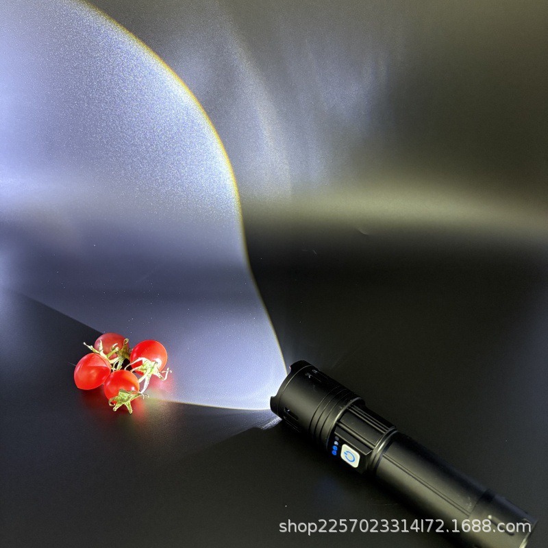 Foreign trade special supply of multi-functional high-intensity flashlight, aluminum alloy with side light, lithium battery, USB-Type-c charging Application Scenario