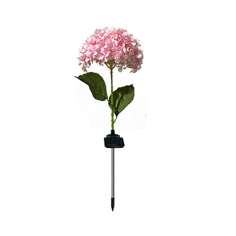 Solar-powered large hydrangea flower lantern outdoor courtyard lawn decoration atmosphere light, automatically turns on at dark, 48-hour delivery Item Picture
