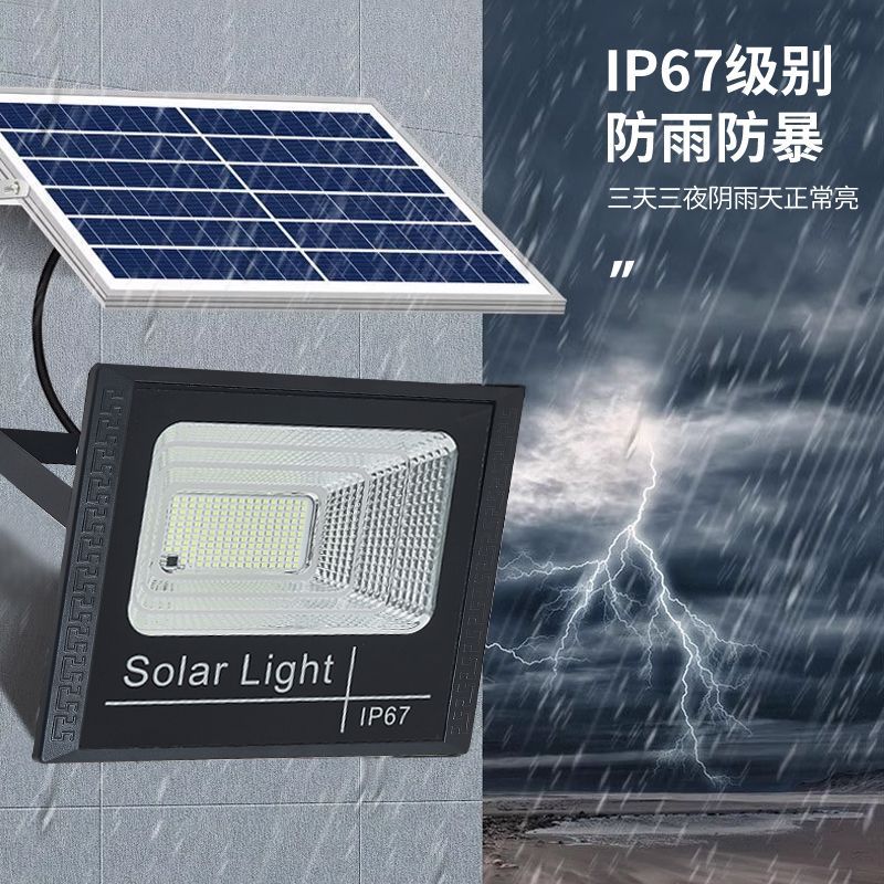 Cross-border new solar lamps, outdoor lighting, garden lamps, solar floodlights, new rural street lamps, factory direct sales Application Scenario