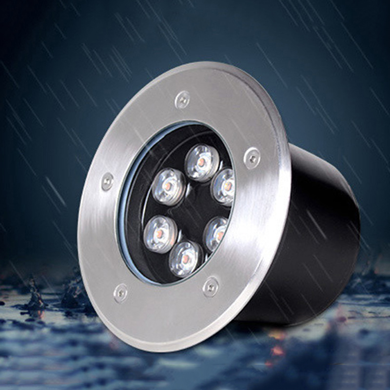 LED embedded outdoor buried light, waterproof tree lighting, 304 stainless steel buried light, circular square buried light Specification drawing