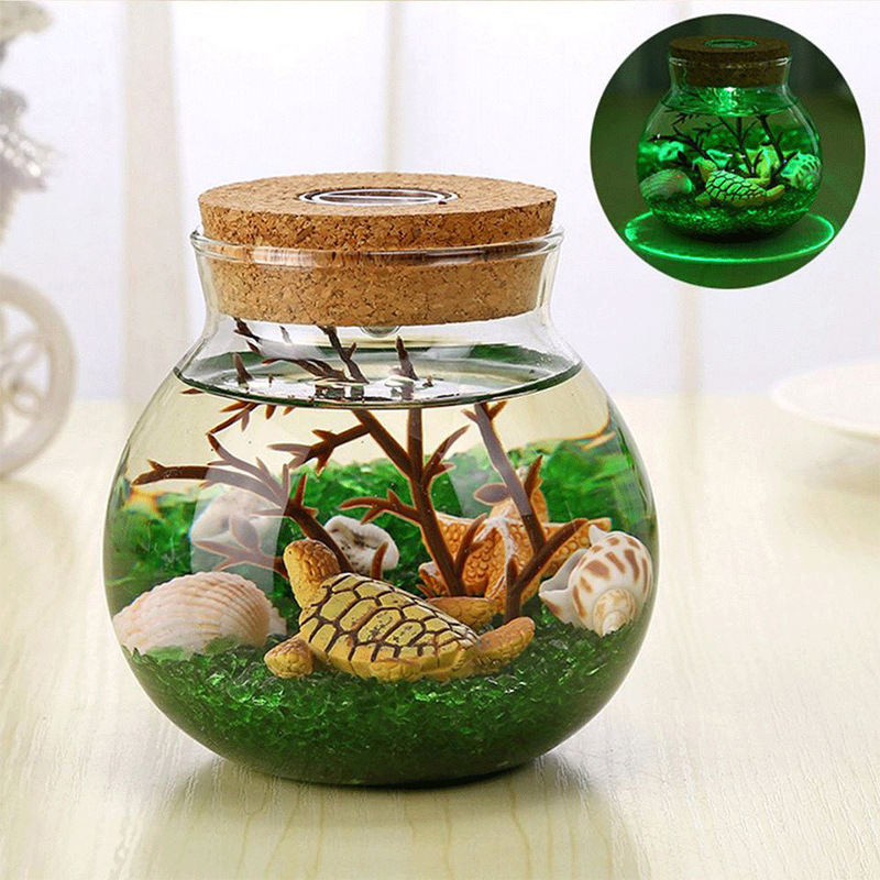 Cross-border 3cm mini diamond diving light, RGB knob, fish tank, aquarium, swimming pool landscape light, pumpkin decoration Specification drawing