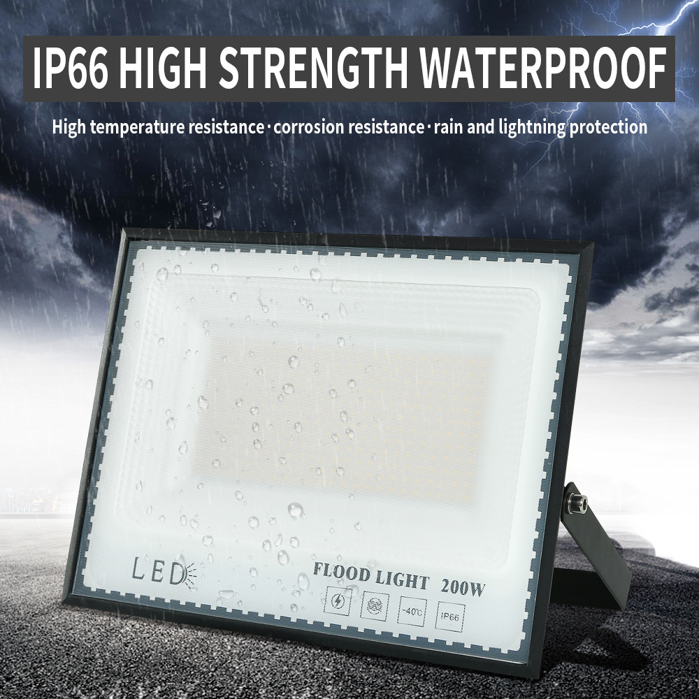 Cross-border exclusive supply of LED floodlights, ultra-thin floodlights, mini model high-brightness lumen outdoor rainproof street lamps factory details Picture
