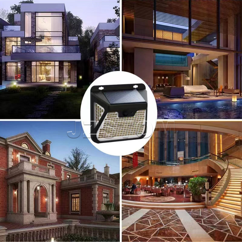 Cross-border outdoor solar lamps, waterproof motion sensors, human body sensing street lamps, outdoor courtyard garden rainproof lamps Specification drawing