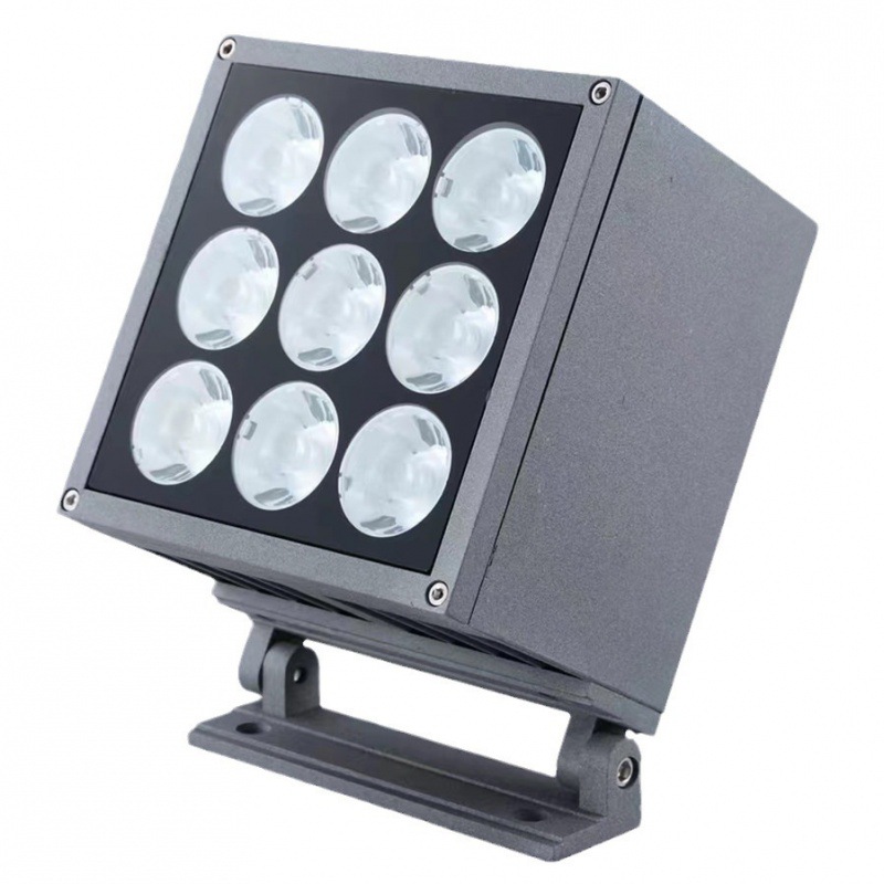 New outdoor square waterproof small spotlights, led floodlights, exterior wall column signboard lighting lights, one beam of spotlights Item Picture